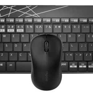 Rapoo 8000M Black Bluetooth Set Black